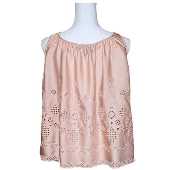 VANESSA VIRGINIA (Anthropologie) Boho Eyelet Top - Picture 4 of 9